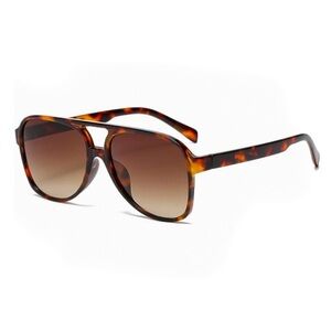 Classic Vintage Retro 70s Brown Tinted Aviator Fashion Womens Best Sunglasses
